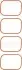 Прокладка колектора впускного Ford Galaxy/Mondeo 2.0 EcoBoost 10-15 (к-кт) VICTOR REINZ 154025701 (фото 2)