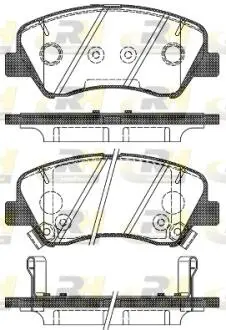 Колодки гальмівні дискові HYUNDAI/KIA Accent/Rio " ROADHOUSE 2148802