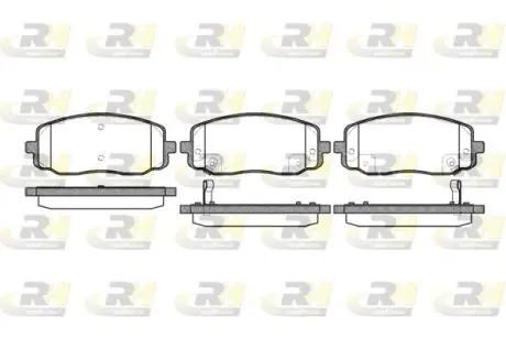 Колодки гальмівні дискові HYUNDAI/KIA I10//i20/Pic ROADHOUSE 2113302