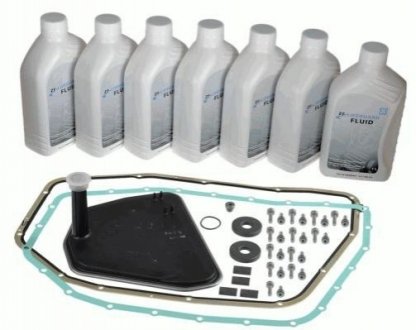 AUDI Масляный фильтр + прокладка АКПП + 7л масла LifeguardFluid 6 A6 S6 quattro 06-, A8 3.7 02- ZF 1068298054