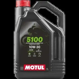 Олива моторна 5100 4T 10W-30, 4л. MOTUL 104063