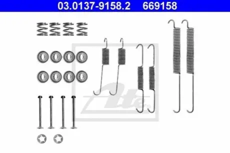 Комплектующие, тормозная колодка ATE 03013791582
