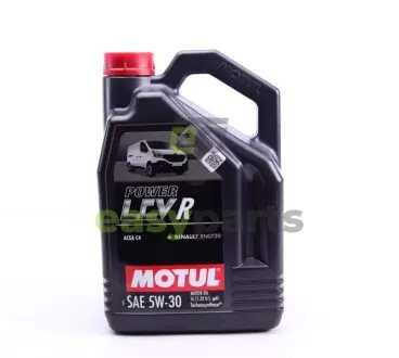 Олива 5W30 Power LCV R (5L) (ACEA C4/RN0720/MB229.51) 109905 MOTUL 873351