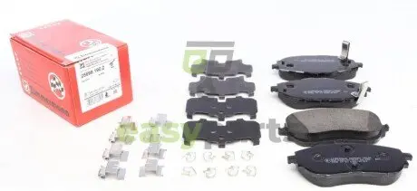 Колодки гальмівні (передні) Toyota Auris/Corolla 12-18 (Bosch) (з аксесуарами) ZIMMERMANN 256981902