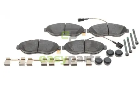 Колодки гальмівні (передні) Citroen Jumper/Fiat Ducato/Peugeot Boxer 06- (Brembo)/(з датчиком) ATE 13046048092