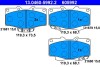 Комплект тормозных колодок, дисковый тормоз ATE 13046059922 (фото 1)