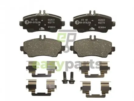 Комплект тормозных колодок, дисковый тормоз ATE 13046027762