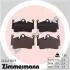 Комплект тормозных колодок, дисковый тормоз ZIMMERMANN 245411559 (фото 1)