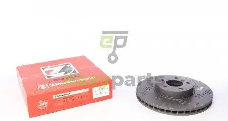 Диск гальмівний (передній) BMW X5 (E70) 06-13/X6 (E71/E72) 07-14 (R) (332x30) (з прорезом) (вент.) ZIMMERMANN 150344755