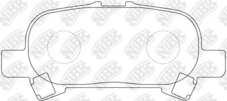 Колодки гальм. CAMRY (USA) 02- / AVALON (USA/GEN) RR 03- NiBK PN0427
