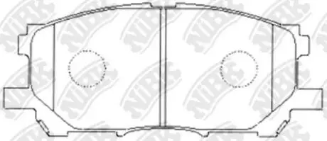 Колодки дискового тормоза NiBK PN1497