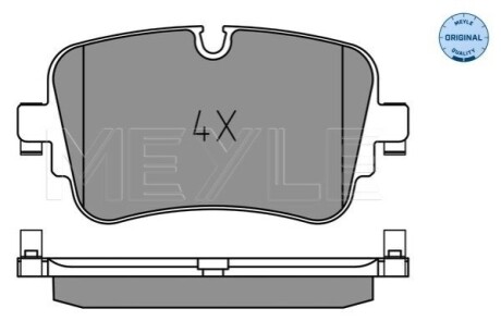 Колодки гальмівні (задні) Audi A6/A7/A8/Q7/Q8 15- MEYLE 0252230717