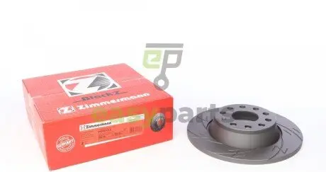 Диск гальмівний (задній) Audi A3/Skoda Octavia/VW Golf/Passat 04-14 (282x12) (з покриттям)(з прорезом) ZIMMERMANN 100331553