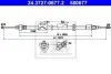 Трос ручника (задній) (R) Ford S-Max/Galaxy 06-15 (L=2071mm) ATE 24372706772 (фото 1)