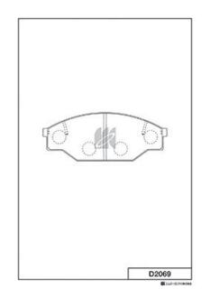 Тормозные колодки KASHIYAMA D2069