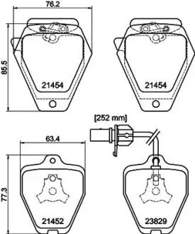 Комплект тормозных колодок, дисковый тормоз PAGID T1328
