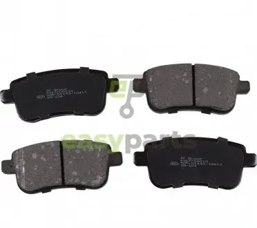 Гальмівні колодки зад. дискові Megane III/Fluence 08- JP GROUP 4363700210