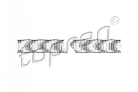 Шланг, теплообменник - отопление TOPRAN / HANS PRIES 100317 (фото 1)