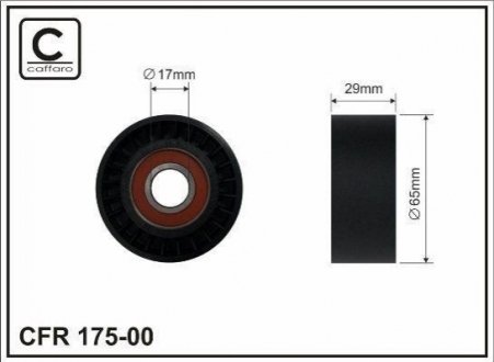Натяжной ролик, поликлиновой ремень CAFFARO 17500
