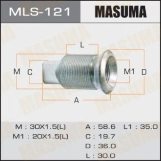 Болт MASUMA MLS121 (фото 1)