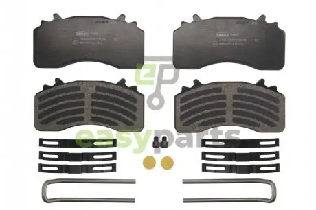 Комплект тормозных колодок, дисковый тормоз, MAN TGS TGX WVA29223 Wabco MAXX22 BERAL BCV29223TK