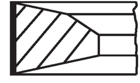 Кольца поршневые (1cyl). VOLVO/RVI D11C330/370/410 DXI11 123.00 (3.5-2.5-3) MAHLE / KNECHT 209 73 N0