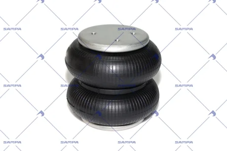 Пневморесора балонного типу з плитою 220x206 SAF 2C 21-210 P22 SAMPA SP 55220-2P08