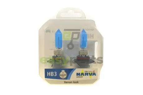 Автолампа HB3/9005 12V 60W P20d Range Power White (4500K) (к-кт 2шт) NARVA 486252100