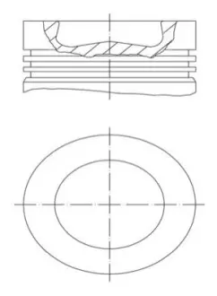 Поршень VOLVO 131.0 D12C (СОСТАВНОЙ) гильза 037 WN 48 01 MAHLE / KNECHT 038 56 00