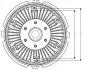 Вискомуфта вентилятора штекер квадратный на 6 контактов NRF 49033 (фото 6)