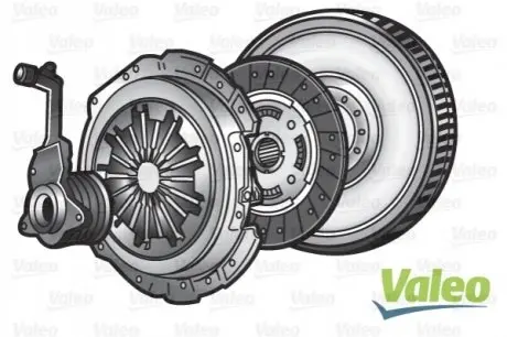 Комплект сцепления + маховик + гидравлический выжимной Valeo 845077