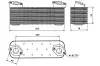 Радиатор масляный 76 x 250 x 78 MERCEDES AXOR, CITARO NRF 31049 (фото 5)