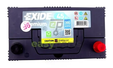 Акумуляторна батарея 45Ah/390A (235x127x226/+R/B01) Premium Азія EXIDE EA456