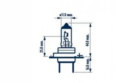 Автолампа H7 55W PX26d RP50+ 12V 55W PX26d CP NARVA 48339
