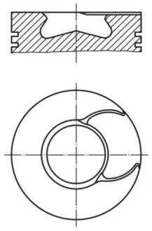 Поршень DAF 130.0 XE250C/280C/315C/355C/390C Euro3 MAHLE / KNECHT 213 67 00