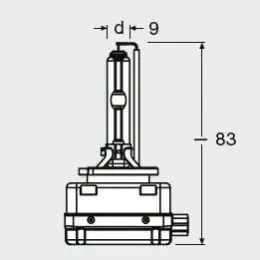 Лампа ксеноновая D3S XENARC ORIGINAL 42В, 35Вт, PK32d-5 4100K OSRAM 4052899199569