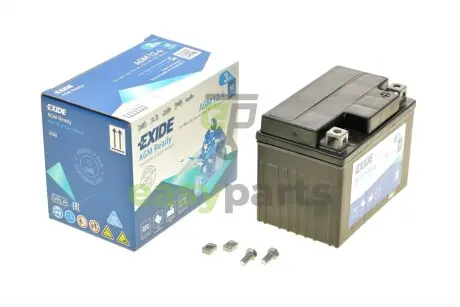 Акумуляторна батарея 3Ah/50A (113x70x85/+R/B0) (AGM) (мото) EXIDE AGM12-4
