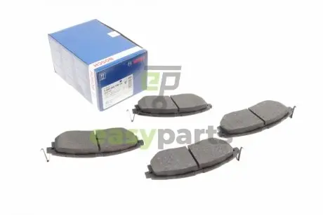 Колодки гальмівні (передні) Subaru Forester/Legacy/Impreza 03- (Akebono) BOSCH 0986495156