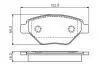 Комплект гальмівних колодок, дискове гальмо BOSCH 0986495069 (фото 1)