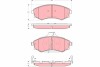 Комплект тормозных колодок, дисковый тормоз TRW GDB3283 (фото 1)