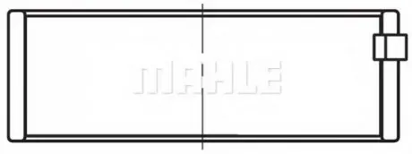 Вкладыши коренные (1 шея). VOLVO FH12 D12A MAHLE / KNECHT 038 HL 20100 025