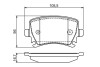 Гальмівні колод. задн. VW Passat 05- BOSCH 0986495453 (фото 5)