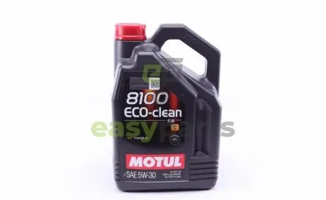 Фото олива моторна 8100 Eco-Clean 5W-30, 5л. MOTUL 841551 / 101545 Олива моторна 8100 Eco-Clean 5W-30, 5л. MOTUL 841551 / 101545