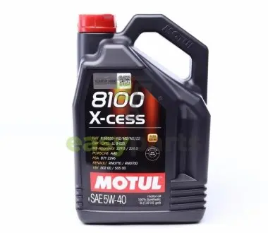 Олива моторна 8100 X-cess Gen2 5W-40, 5л. MOTUL 368206 / 102870