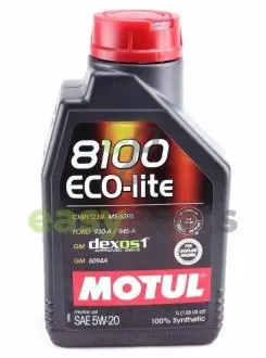 Масло синтетичне 8100 ECO-LITE SAE 5W20 1L MOTUL 841411 / 109102