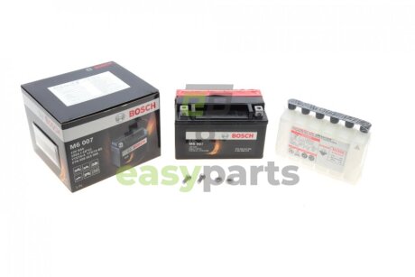 Аккумулятор сухозаряженный AGM 6Ah 105А BOSCH 0092M60070 (фото 1)