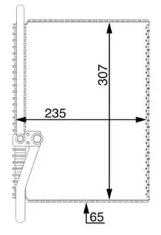 Фото випарник кондиціонера, VOLVO FH / FM MAHLE / KNECHT AE 74 000S Випарник кондиціонера, VOLVO FH / FM MAHLE / KNECHT AE 74 000S