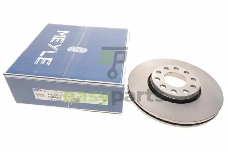 Диск гальмівний (передній) Audi 100/A4/A6/Skoda SuperB I/VW Passat (288x25) 1.6-3.0 90-13 MEYLE 115 521 1120