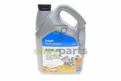 Олива трансмісійна 80W90 Gear Oil 4 (5L) (GL5/MIL-L-2105D/MAN 342 M-2/Volvo 1273.10) Delphi 93892553