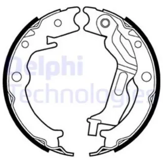 Гальмiвнi колодки барабаннi Delphi LS2025